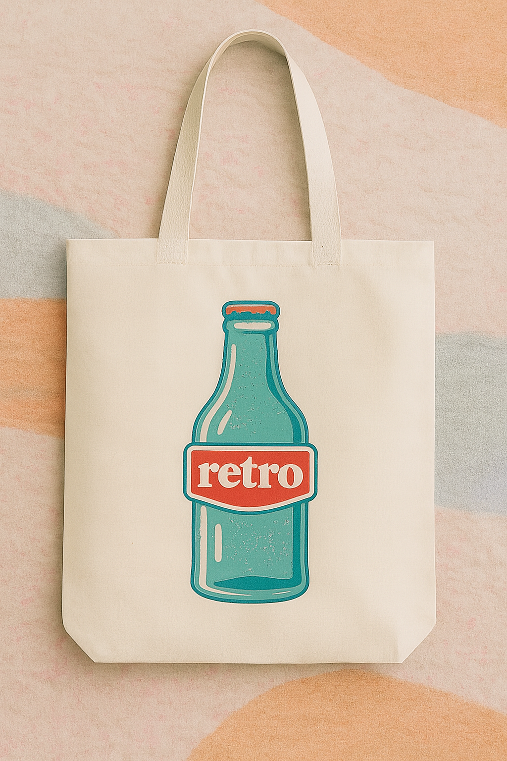Retro Bottle Tote Bag
